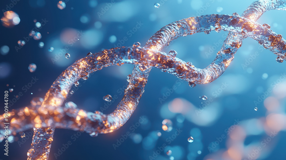 DNA research digital art illustration DNA research digital art illustration