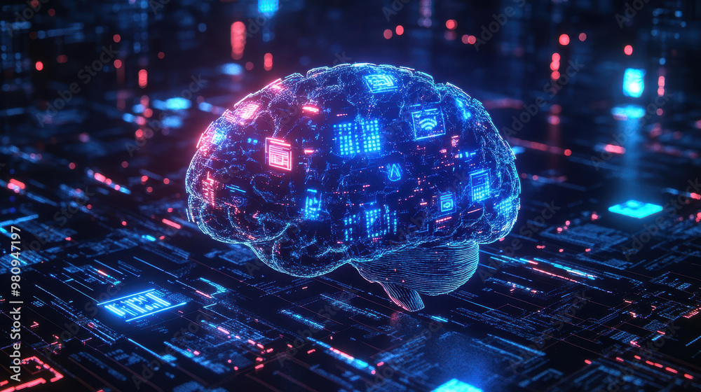 Brain Research Digital Art Illustration Brain Research Digital Art Illustration