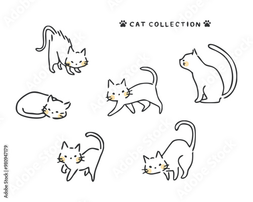 猫のイラストセット