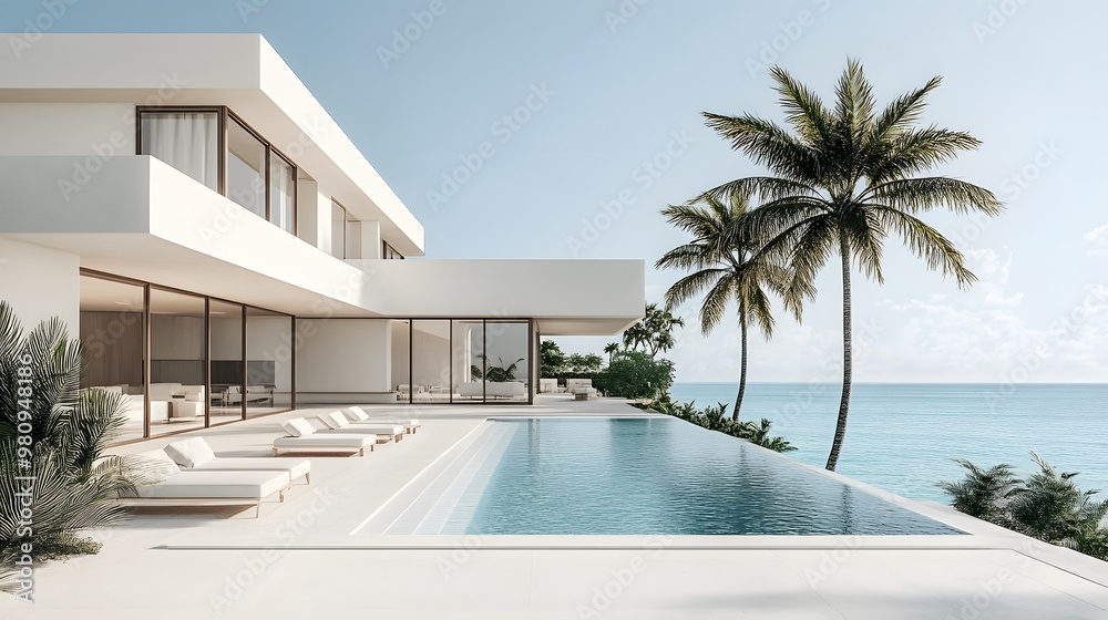 Luxurious modern directory layout with a minimalist design, displaying high-end real estate listings on a clean white background with ample white space for a professional look. Luxurious modern directory layout with a minimalist design, displaying high-end real estate listings on a clean white background with ample white space for a professional look.