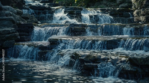 The shape and form of a waterfall can vary greatly
