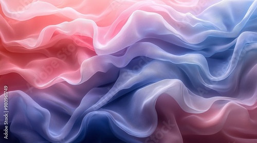 Soft Fabric Waves in Pastel Colors