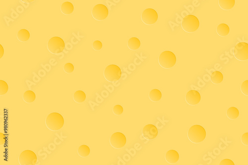Yellow cheese pattern vector illustration