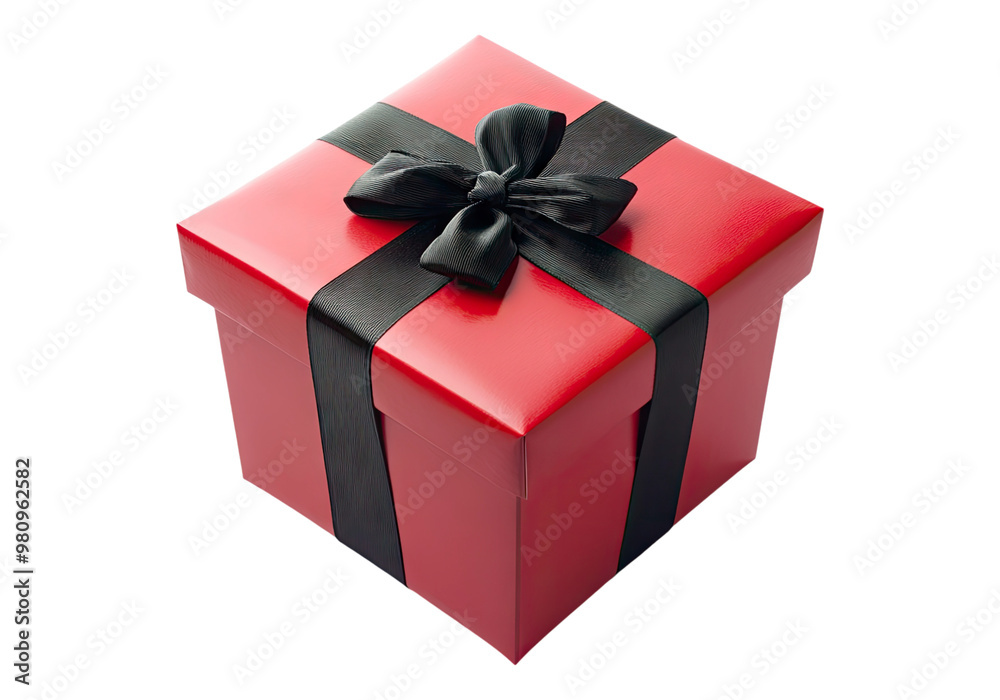 Red gift box. Transparent background, Isolated PNG. Red gift box. Transparent background, Isolated PNG.
