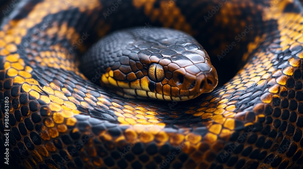 background of snake body wrapped in rings, high detail background of snake body wrapped in rings, high detail