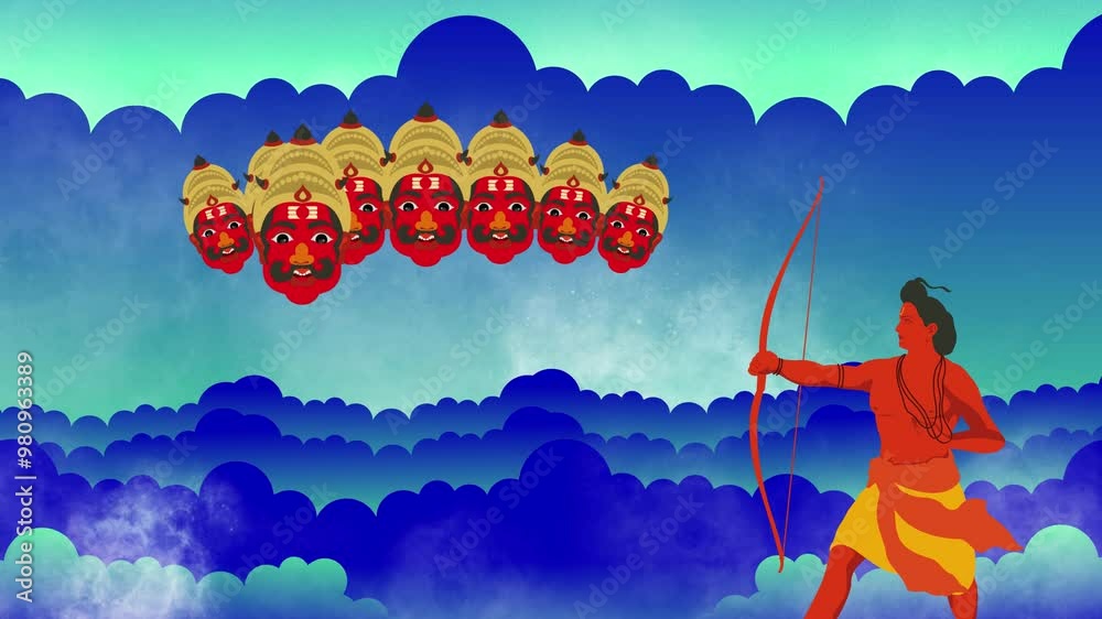 Original name(s): lord rama killing ravana Happy Dussehra festival ...