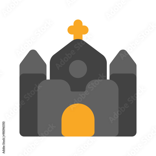 castle flat icon
