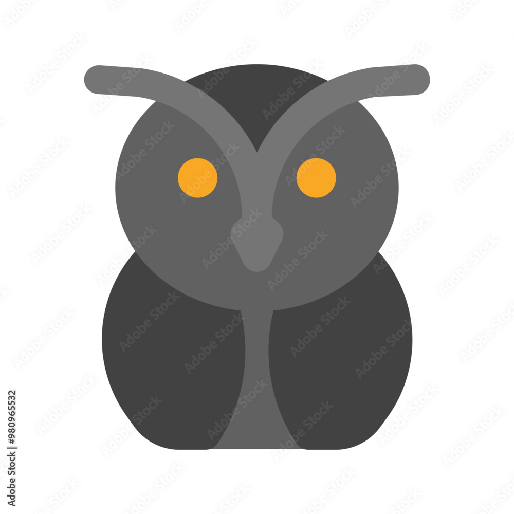 Fototapeta premium owl flat icon