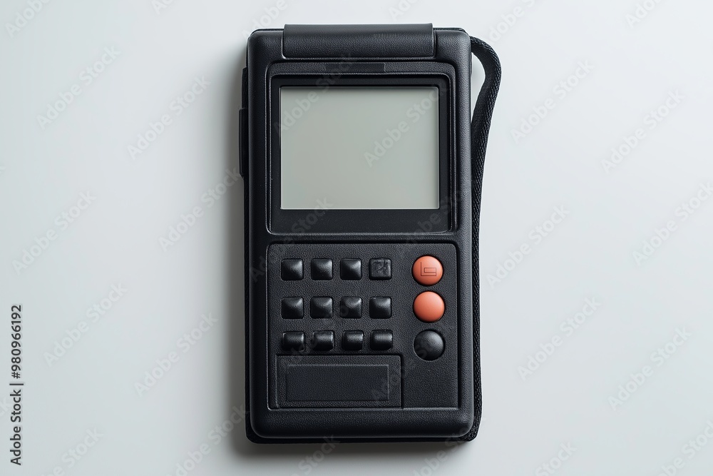 pager, beeper mockup on white background pager, beeper mockup on white background