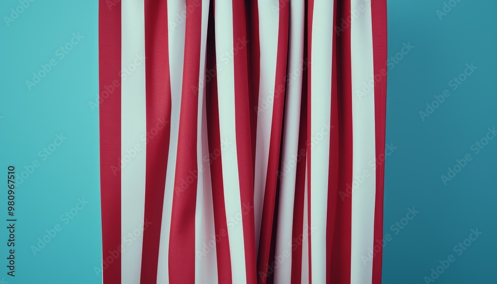 Close-up of a voting booth curtain being pulled closed by a voter, privacy, voting in action Close-up of a voting booth curtain being pulled closed by a voter, privacy, voting in action