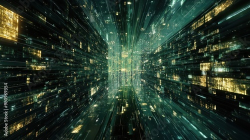 Digital Corridor: A Visual Representation of Data Flow