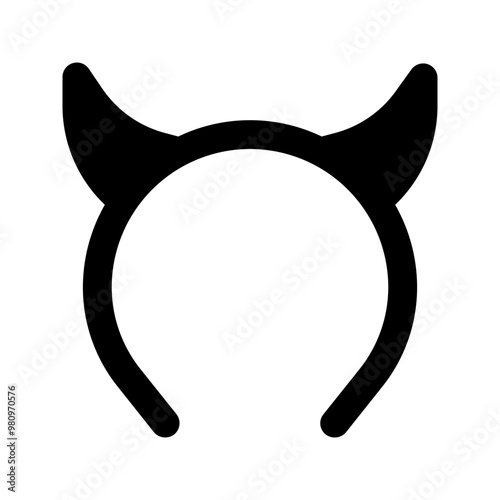 devil glyph icon