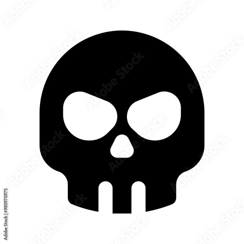 skull glyph icon