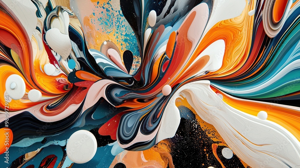 Abstract swirling patterns of vibrant colors and textures, creating a captivating visual experience. Abstract swirling patterns of vibrant colors and textures, creating a captivating visual experience.