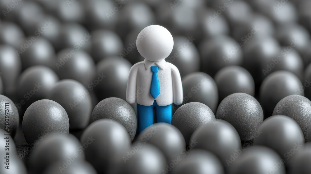 employee in career promotion concept employee in career promotion concept