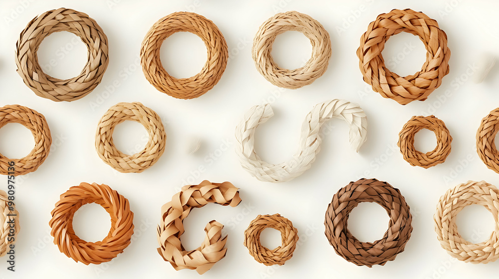 3D Recycled Paper Christmas Wreath Seamless Pattern Background - Eco-Friendly Holiday Design with Earthy Tones & Textures for Sustainable Festivities 3D Recycled Paper Christmas Wreath Seamless Pattern Background - Eco-Friendly Holiday Design with Earthy Tones & Textures for Sustainable Festivities