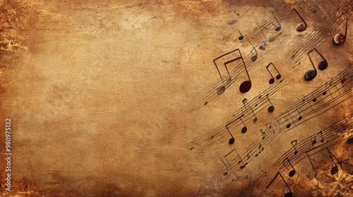 Vintage Music Sheet Background