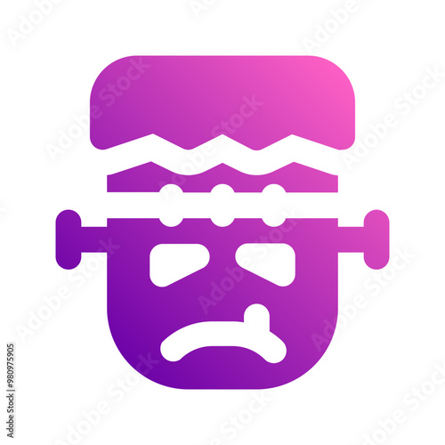 frankenstein gradient icon