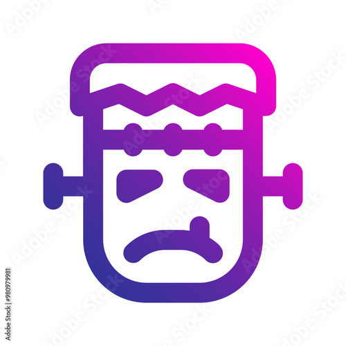 frankenstein gradient icon