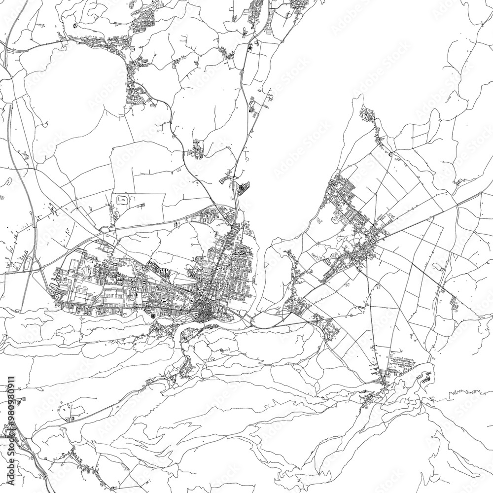 Fototapeta premium 3D illustration of city and urban in Fussen Germany
