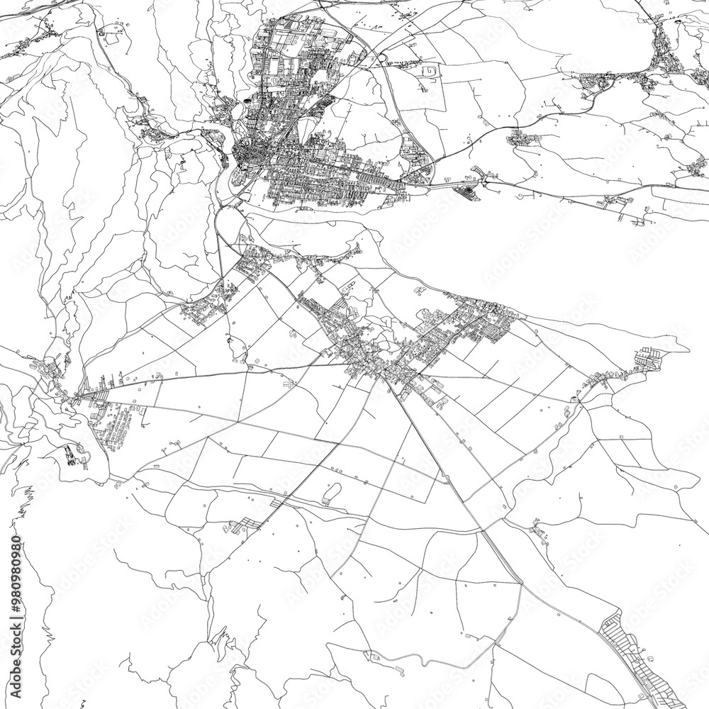 Fototapeta premium 3D illustration of city and urban in Fussen Germany