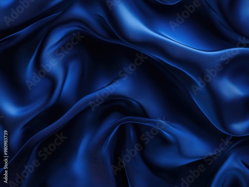 Dark blue silk texture