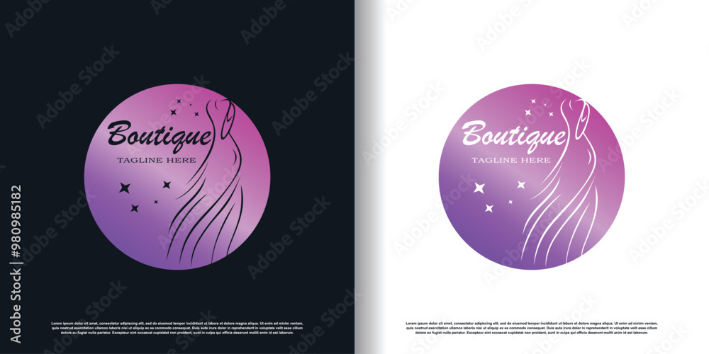 fashion logo design template with creative concept premium vector fashion logo design template with creative concept premium vector