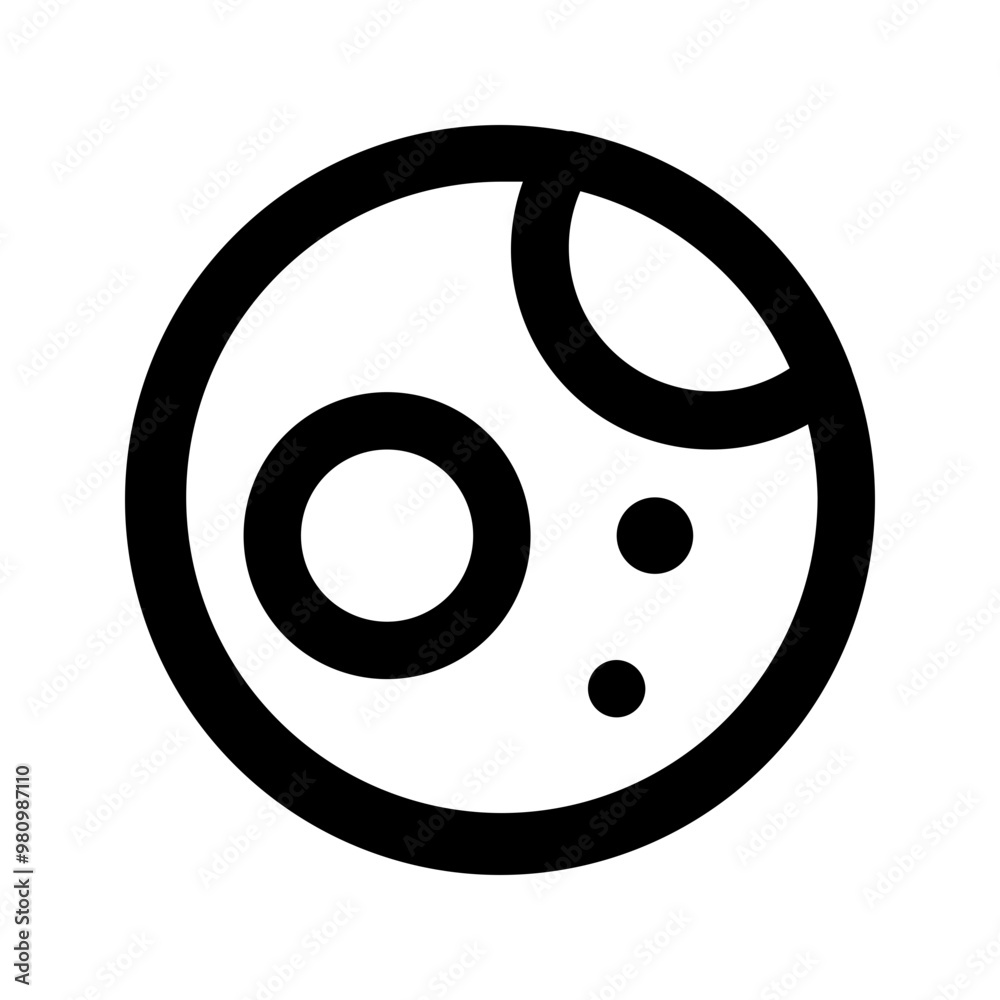 full moon line icon full moon line icon