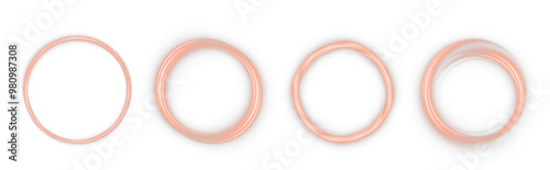 Festive orange stripe on white background. green curl twirl for the holidays. red colored curve rope. Vector png twirl, line, curve, rope, stripe design element.