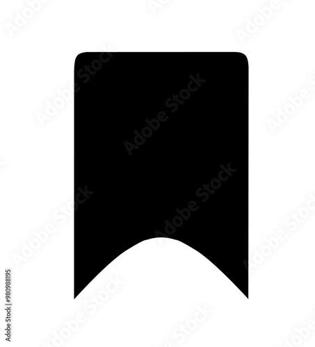 bookmark icon vector on white background. save icon