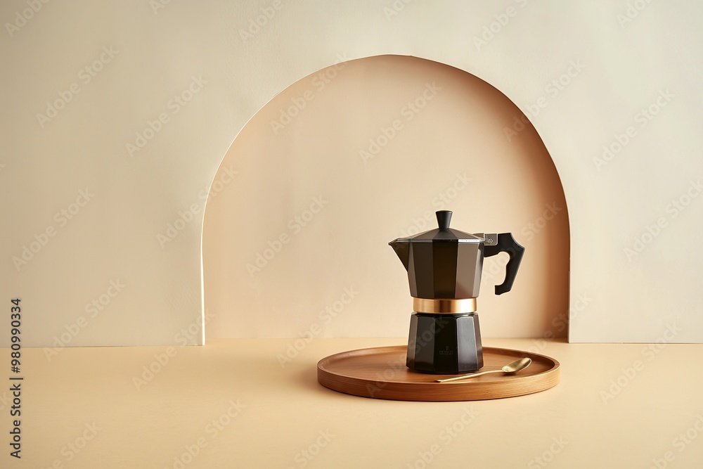 Minimalistic a light beige background for product presentation with light Minimalistic a light beige background for product presentation with light