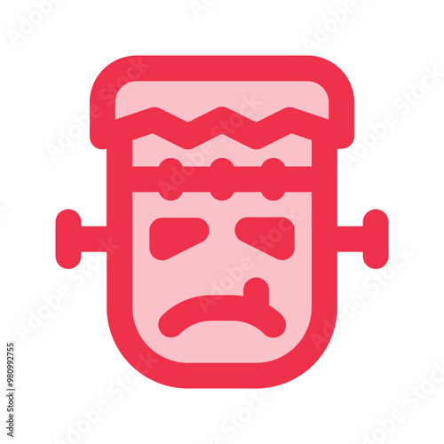 frankenstein outline fill icon