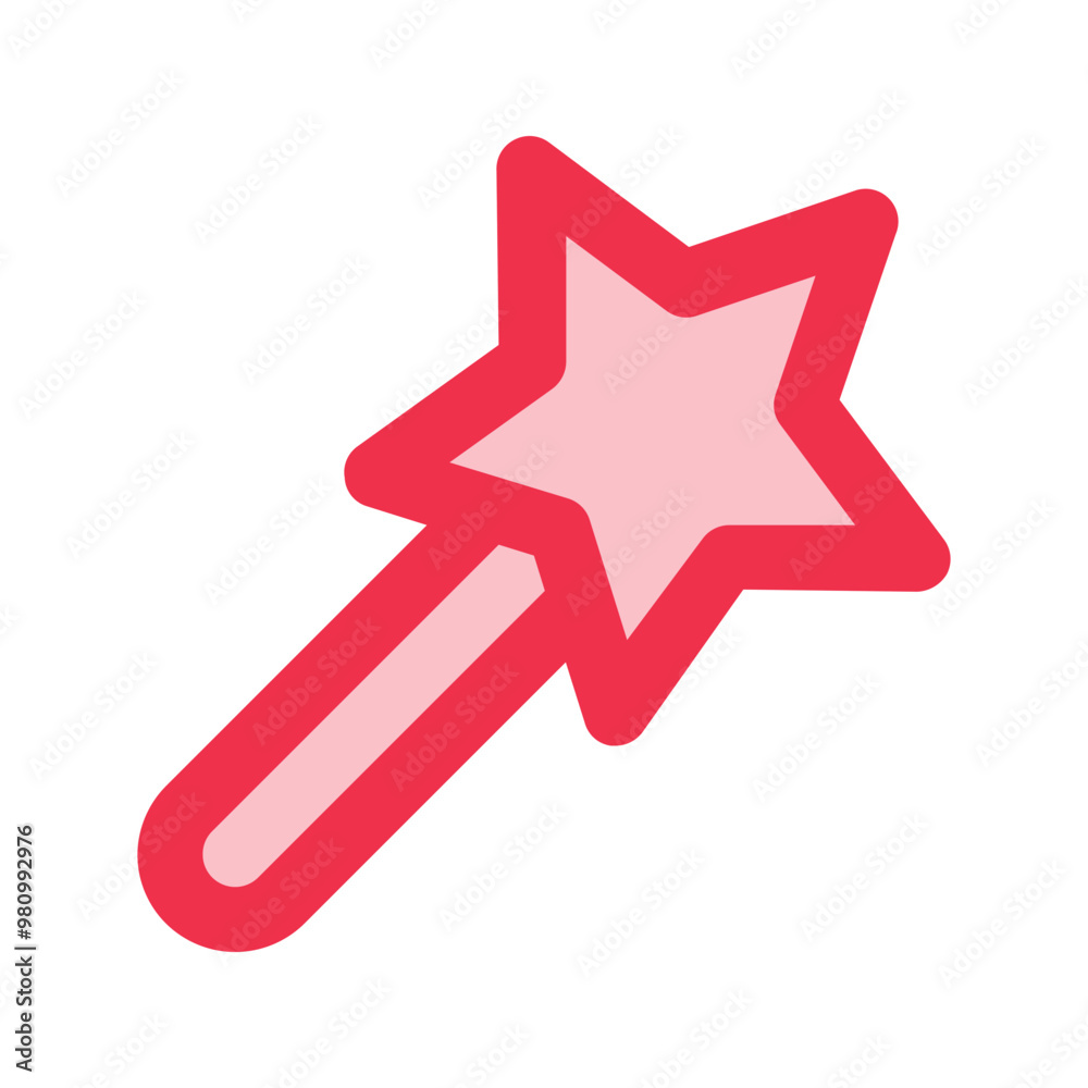 Obraz premium magic wand outline fill icon