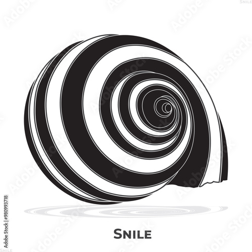 snail mollusk animal isolated icon, cute snail icon
