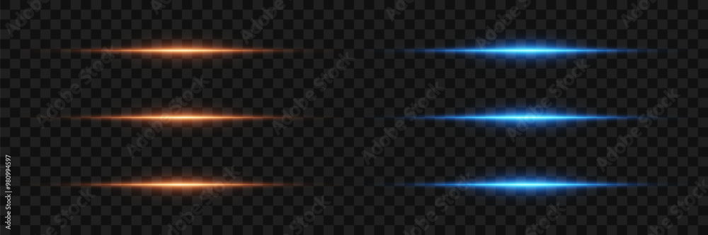 Set of laser beams. Magic lines of light. On a transparent background. Set of laser beams. Magic lines of light. On a transparent background.