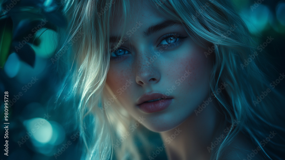 beautiful blonde young woman autumn portrait beautiful blonde young woman autumn portrait