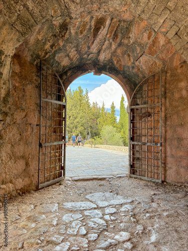 views around Asos and its castle, Keflaonia , Greece photo