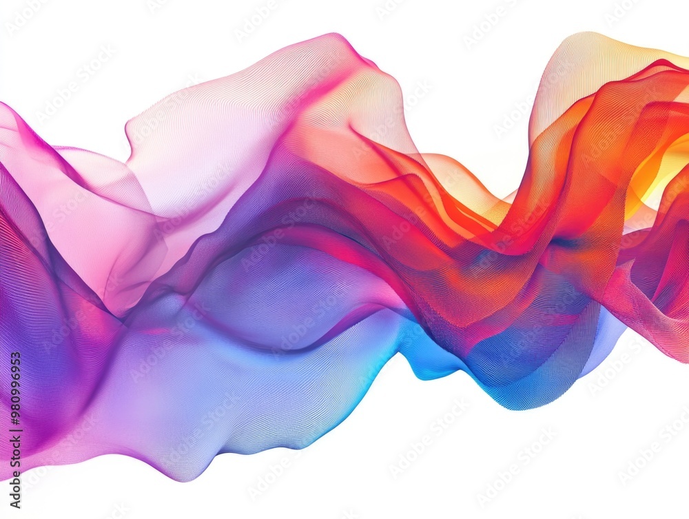 Colorful wave close-up Colorful wave close-up