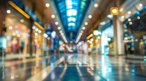 Blurred background of a shopping mall