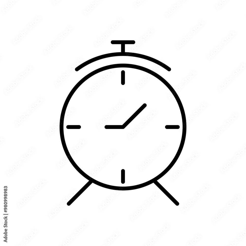 clock line icon