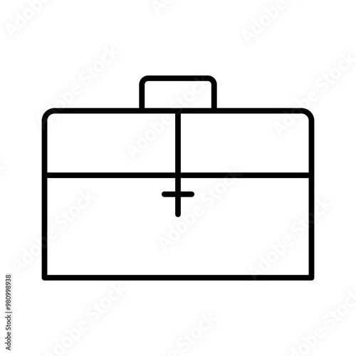 brief case line icon