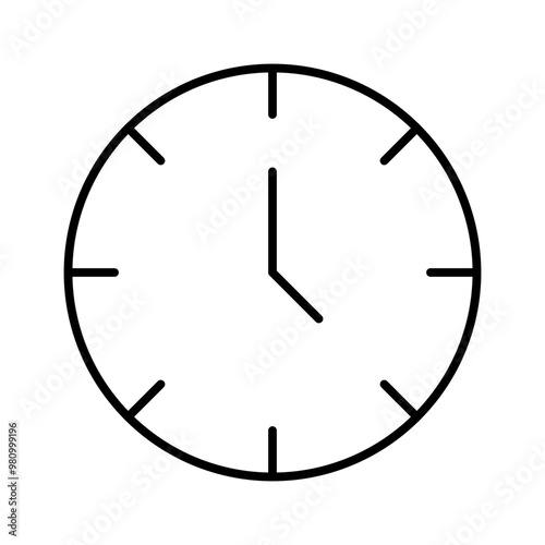 watch line icon