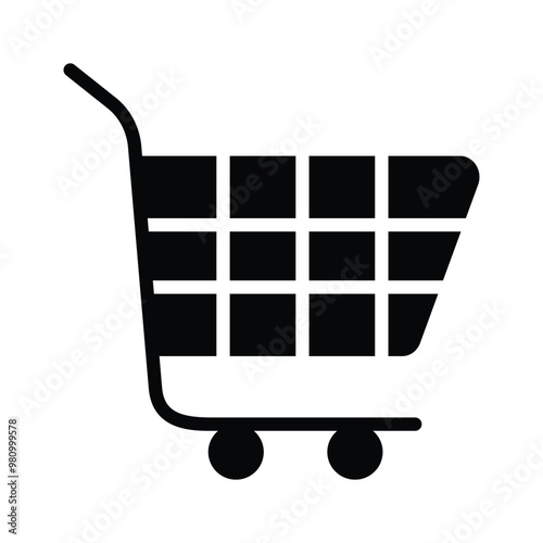Icon showing a cart, symbolizing online shopping and purchases