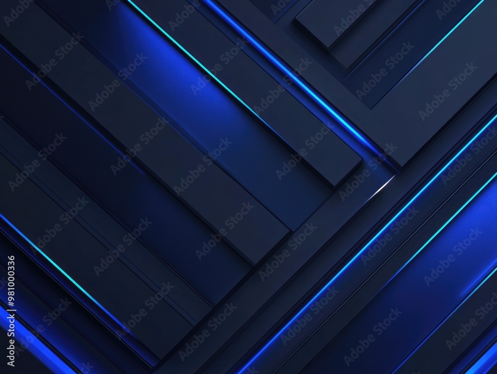 Abstract Blue and Black Background with Lines Abstract Blue and Black Background with Lines