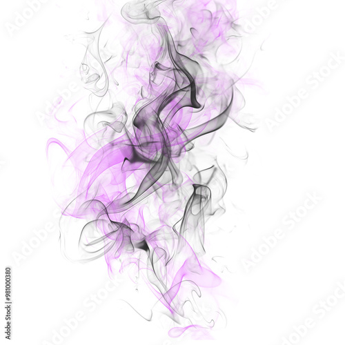 Black and purple smoke effect abstract wavy pattern