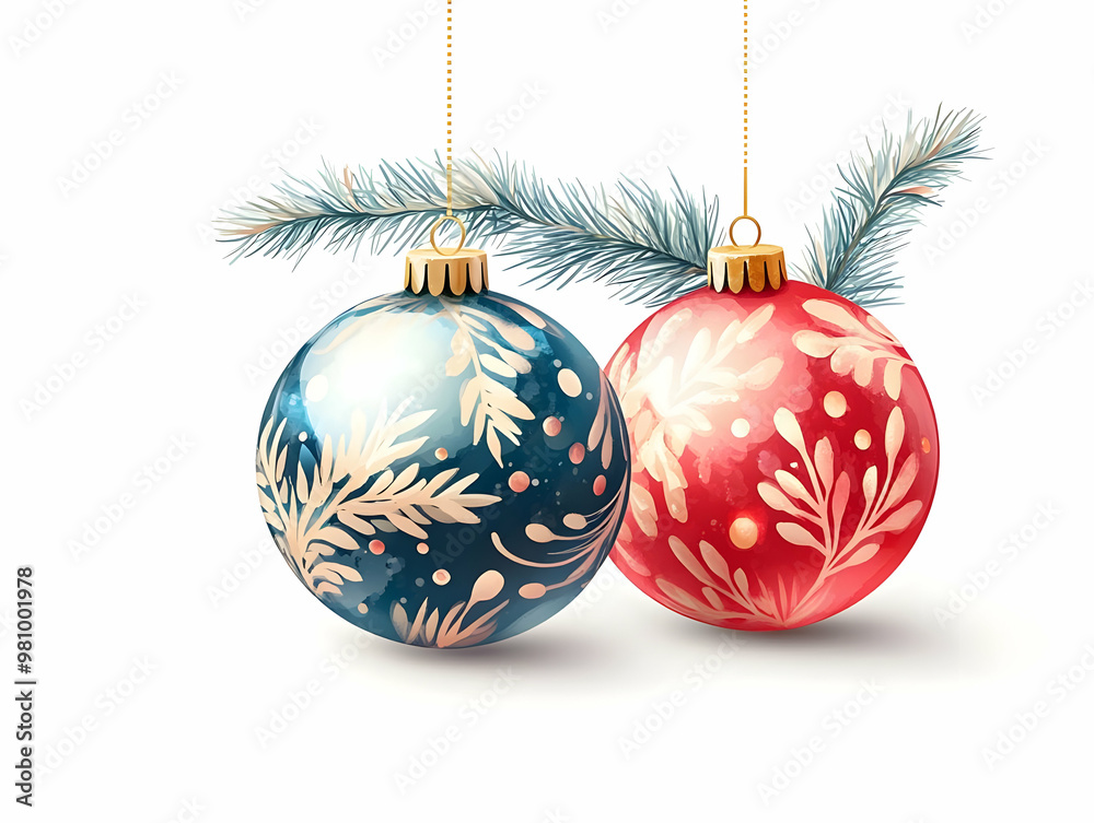Macro Shot of Stunning Christmas Baubles Reflecting Light and Color, Symbolizing Festive Spirit of New Year 2025 - Flat Vector Illustration Macro Shot of Stunning Christmas Baubles Reflecting Light and Color, Symbolizing Festive Spirit of New Year 2025 - Flat Vector Illustration