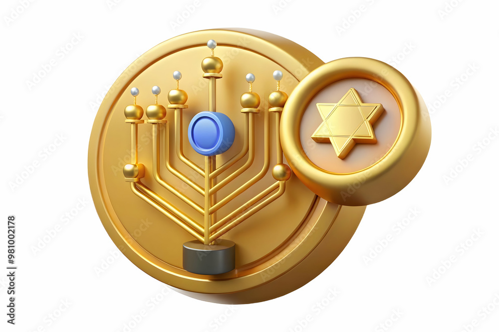 Futuristic Hanukkah Gelt Close-Up: Intricate Binary Code Etched in Gold - Merging Tradition with Technology in a Macro Vector Illustration Futuristic Hanukkah Gelt Close-Up: Intricate Binary Code Etched in Gold - Merging Tradition with Technology in a Macro Vector Illustration