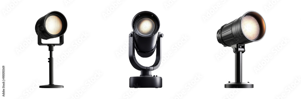Studio Lighting Equipment Isolated on Transparent Background Studio Lighting Equipment Isolated on Transparent Background