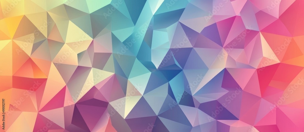 Geometric Triangle Pattern in a Low Polygon Style Geometric Triangle Pattern in a Low Polygon Style