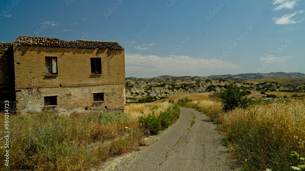 Fototapeta premium Aliano, i calanchi Lucani,Matera,Basilicata,Italy